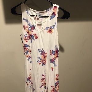 White floral dress